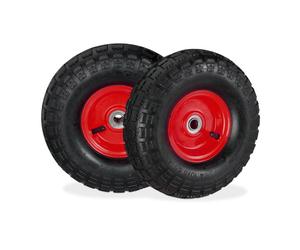 Relaxdays Ruote per carrello 4.1/3.5-4 set da 8
