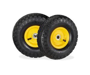 Relaxdays Ruote per carrello 4.1/3.5-4 set da 8