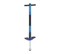 Relaxdays Salterello per Bambini, Pogo Stick, Bastone Salta, regge 35 kg, Impugnatura Imbottita, Acciaio Inox, Blu, 95x24x6 cm