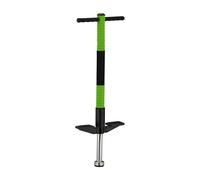Relaxdays Salterello per Bambini, Pogo Stick, Bastone Salta, Max.35 kg, Impugnatura Imbottita, Acciaio Inox, Verde, Gommapiuma, Plastica, 95x24x6 cm