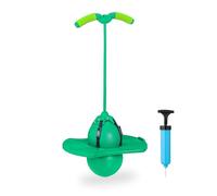 Relaxdays Salterello per Bambini, Pogo Stick con Palla Salta-salta e Manici, max. 100 kg, 74x39x29 cm, Gioco da Esterno