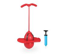 Relaxdays Salterello per Bambini, Pogo Stick con Palla Salta-salta e Manici, max. 100 kg, 74x39x29 cm, Gioco da Esterno