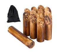 Scacchi Vichinghi Gioco Lancio Legno Kubb Numeri Bambini Adulti Viking Borsa