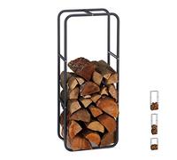 (TG. HXL 100 x 40) Relaxdays Scaffale, Porta-Legna per Camino, Stufa, Interni ed