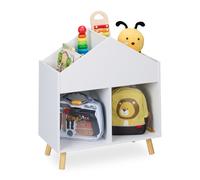 Scaffale Libreria Cameretta Bambini 6 Scomparti Portagiochi HLP: 67 x 60 x 30 cm