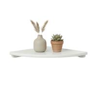 Relaxdays Scaffale angolare da parete in noce