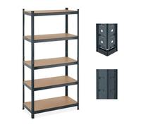 Relaxdays Scaffale antracite da garage a 5 ripiani
