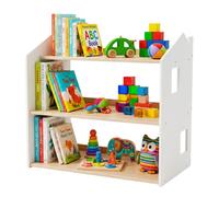 Relaxdays Scaffale bambini a forma di casetta
