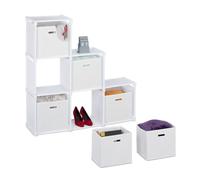 Scaffale componibile a scala Mobile salvaspazio Libreria per bambini 6 cubi