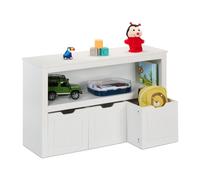 Relaxdays Scaffale con 3 cassetti per bambini