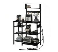 Relaxdays Scaffale cucina 3 livelli con prese USB