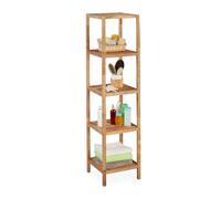 Relaxdays Scaffale da bagno con 5 ripiani