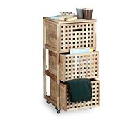 Scaffale da bagno Carrello organizer Mobiletto salvaspazio 3 cassetti 14,5 kg