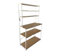 Relaxdays Scaffale da cucina con piano