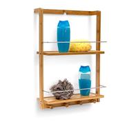 Relaxdays Scaffale da parete per la doccia
