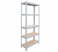 Relaxdays Scaffale grigio per carichi pesanti