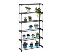 Scaffale 6 Ripiani Porta Piante Espositore Vasi Fiori Scaffalatura 174x91x28 cm