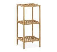 Relaxdays Scaffale in legno di noce da bagno