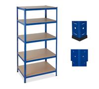 Scaffali in metallo resistenti Mobile multiuso Organizer per magazzino 5 ripiani