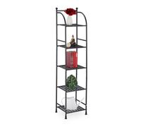 (TG. 145 x 33 x 28 cm) Relaxdays Scaffale in Metallo, HxLxP: 145 x 33 x 28 cm, M