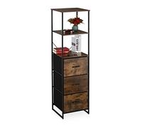Scaffale in stile industriale con 3 cassetti Contenitore decorativo MDF e ferro