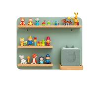 Relaxdays Scaffale Magnetico per Toniebox e 27 Tonies, Parete, Salvia, 29x39x15 cm