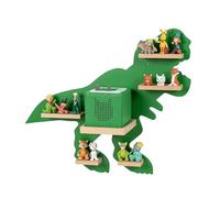 Relaxdays Scaffale Magnetico per Toniebox e 35 Tonies, Porta Tonies, Verde, 45x59x15 cm