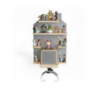 Relaxdays scaffale Magnetico per Toniebox e Tonies, casetta, 43x28x17 cm, Grigio