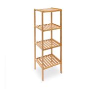 Relaxdays Scaffale per Bagno/Cucina, in Legno di Bambù, con Gran Single
