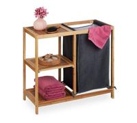 Relaxdays Scaffale per biancheria con ripiani