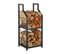 Relaxdays Scaffale per legna a 2 livelli