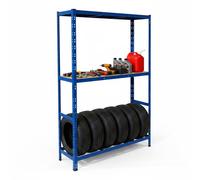 Relaxdays Scaffale per pneumatici con 2 ripiani