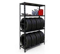 Relaxdays Scaffale per pneumatici con 2 ripiani