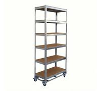 Relaxdays Scaffale pesante su ruote