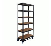 Relaxdays Scaffale pesante su ruote