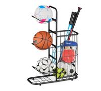 Relaxdays Scaffale porta palloni e racchette