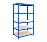 Relaxdays Scaffale portacarichi blu, 5 ripiani