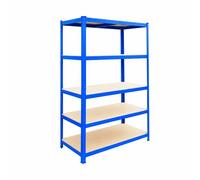 Relaxdays Scaffale portacarichi blu, 5 ripiani
