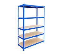 Relaxdays Scaffale portacarichi blu, 5 ripiani
