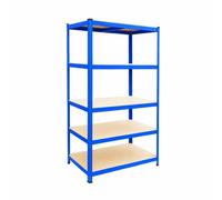 Relaxdays Scaffale portacarichi blu, 5 ripiani