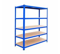 Relaxdays Scaffale portacarichi blu, 5 ripiani