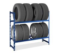 Relaxdays Scaffale portagomme per 8 ruote da auto