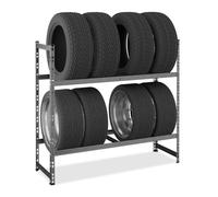 Relaxdays Scaffale portagomme per 8 ruote da auto