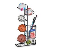 Relaxdays Scaffale portapalle da calcio e basket