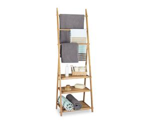 Relaxdays Scaffale portasciugamani pieghevole