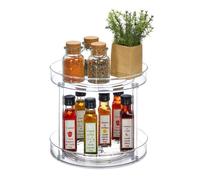 Relaxdays Scaffale portaspezie girevole Ø 27 cm