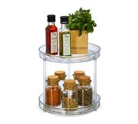 Relaxdays Scaffale portaspezie girevole