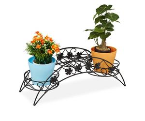 Relaxdays Scaffale portavasi con 3 supporti