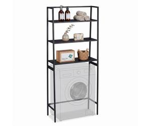 Relaxdays Scaffale sopra lavatrice 3 ripiani
