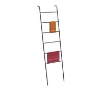 Scaletta Asciugamani Scala Portasciugamani Bagno Metallo Nero HLP 171x45,5x10 cm